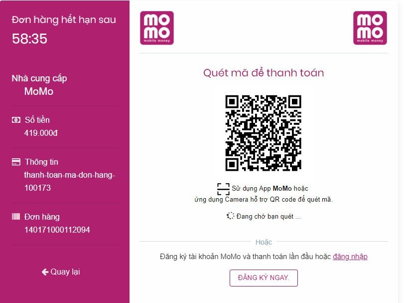 chạy quảng cáo facebook bằng momo